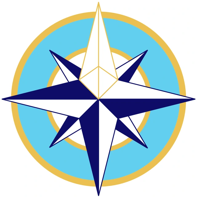 Kompassrose, Logo von TrustLease Pfaff & Partner
